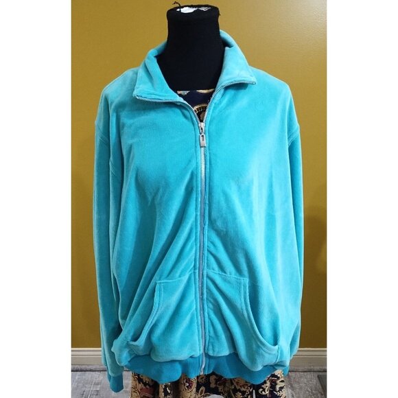 Ladies Activeology Aqua Full-Zip Size XL - Picture 1 of 5